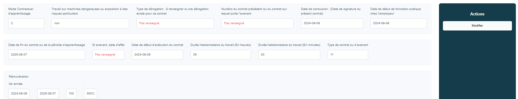 Échéanciers des factures
